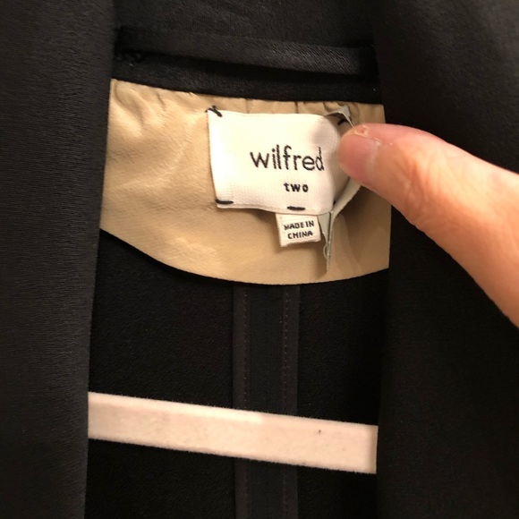 Aritzia Wilfred Chevalier Tuxedo Jacket Black 2 - Picture 2 of 4